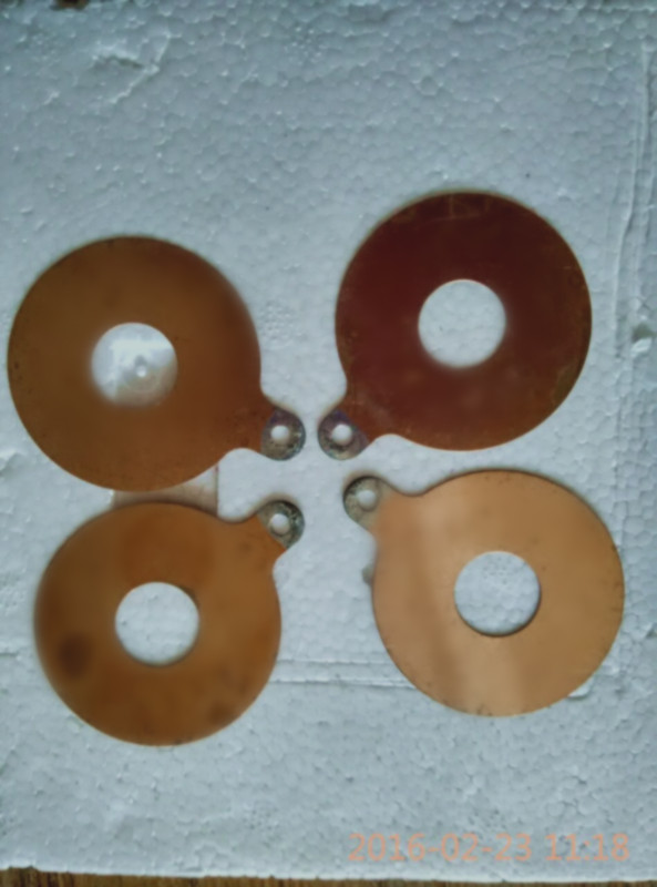 Kupferne Elektroden-piezoelektrischer Ultraschallwandler für medizinische Industrie, 0.25-0.35mm stark