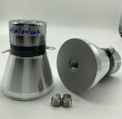 Qualität  80mm Ultrasonic Piezoelectric Transducer 25/50/80/120k Four Frequency Fabrik